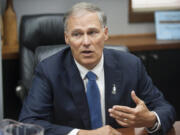 Gov. Jay Inslee meets with The Columbian&#039;s editorial board on Monday.