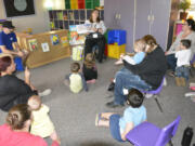 Washougal: Parents and kids at the 1-2-3 Grow and Learn event on Sept.