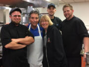 WareHouse '23 restaurant staffers helped Maley and me as we cooked soup.