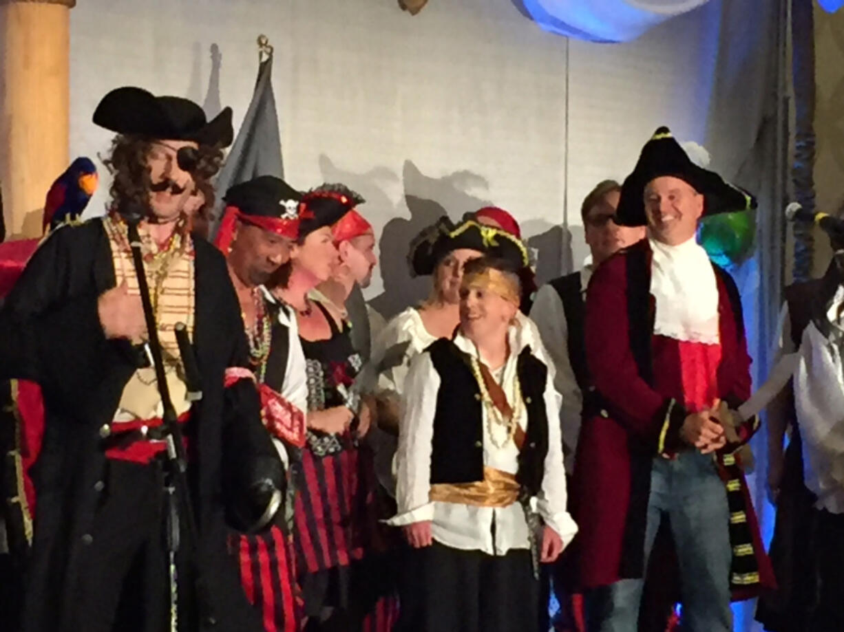 Share&#039;s annual Soup's On fundraiser drew a crowd of 830 plus 60 volunteers to the Hilton Vancouver Washington on Sunday evening. The event and entertainment had a pirate theme.