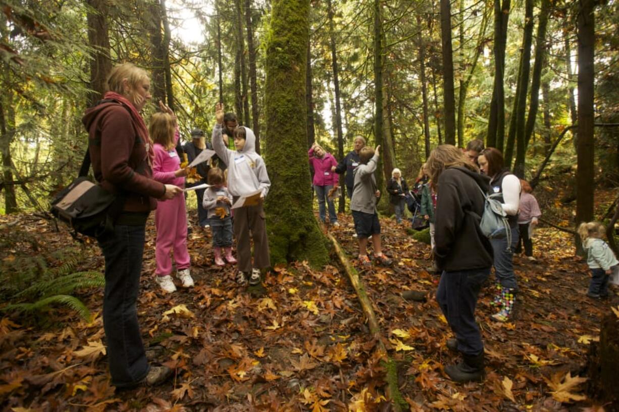 The Family Nature Fest includes guided hikes at Columbia Springs in Vancouver.