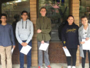 Mountain View: Among 12 Mountain View High School seniors honored as commended students by the 2017 National Merit Scholarship Program were, from left: Javier Anton, Suyash Gupta,  Daniel Grimshaw, Tenzin Moenbrook and Miranda Sheriden.