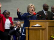 FILE - In this Sunday, March 13, 2016 file photo, Democratic presidential candidate Hillary Clinton speaks during service at Mount Zion Fellowship Church in Highland Hills, Ohio. A key aspect of Methodism _ social justice _ comes into play when looking at Clinton&#039;s life as a public servant, says Stephen Gunter of the Duke Divinity School.