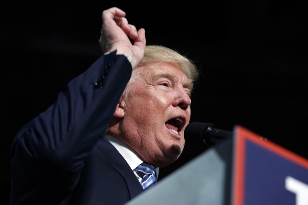 Republican presidential candidate Donald Trump speaks during a campaign rally in Charlotte, N.C. Hillary Clinton has a tight grip on the Electoral College majority need to be elected president of the U.S., and may very well be on her way to a big victory, and that&#039;s how some Republicans see it.