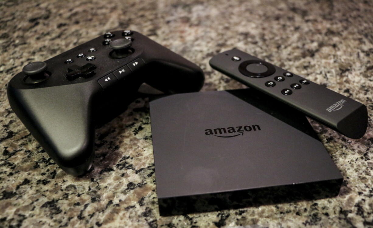 The Amazon Fire TV, a product for streaming popular video services, apps and games in high-definition.