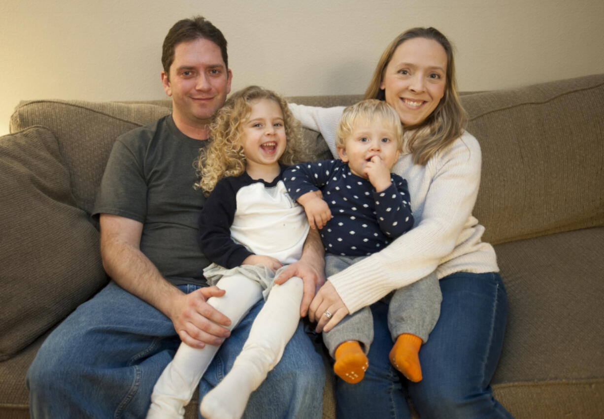 The city of Vancouver is hosting a toy drive in honor of longtime employee Korey Cochran -- photographed with his children Kyrsten and Kynen and wife, Kerry, in December 2015.