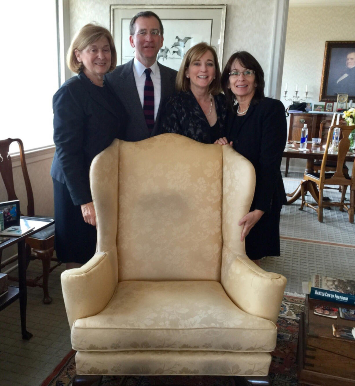 Siblings Elizabeth H. Moore, from left, Samuel P. Harrington, Hannah H. Graziano and Jane H. Coble worked together to fulfill their father&#039;s wish to die at home.