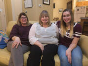 Three generation of Silverthorne women, from left, Wendy, Malia and Maddie. Maddie is a teen volunteer for the Trauma Intervention Program of Portland and Vancouver, a program that sends volunteers to the scenes of traumatic incidents to help console the family members of those who have died.