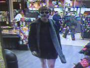 The Vancouver Police Department is trying to identify two people wearing skeleton makeup who tried to steal a cartload of groceries Sunday from the Safeway in the Shumway neighborhood.