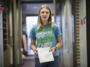 Allia LaCelle, 16, sings a song she wrote about her life during practice for Esther Street Music Program at the Clark County Juvenile Justice Center. The program allows youth on probation a creative outlet through singing.