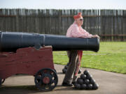 World War II veteran Fred Bridges, dressed in the style of an 1840&#039;s Hudson&#039;s Bay company employee, is the longest tenured volunteer at Fort Vancouver National Historic Site, as seen on Friday morning, Nov. 4, 2016.