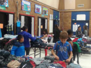 Marrion: Nearly 50 families participated in Marrion Elementary School&#039;s &quot;Don&#039;t Shop, Just Swap&quot; event, where students could donate clothes in good condition in exchange for new clothes from a classmate.