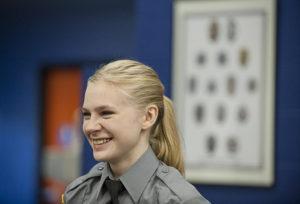 This weekend, Kristen Green will trade her badge in for an evening gown as a contestant in the Miss Washington Teen competition. She said the experience helps develop her softer side, which she said is important for a career in law enforcement.