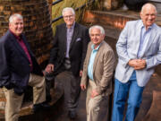 The re-re-reborn Classic Gospel Sons Quartet, from left: new lead singer Chris Corbett, bass Jerry Watson, baritone Stan Kirschenmann and tenor Terry VanderStoep.