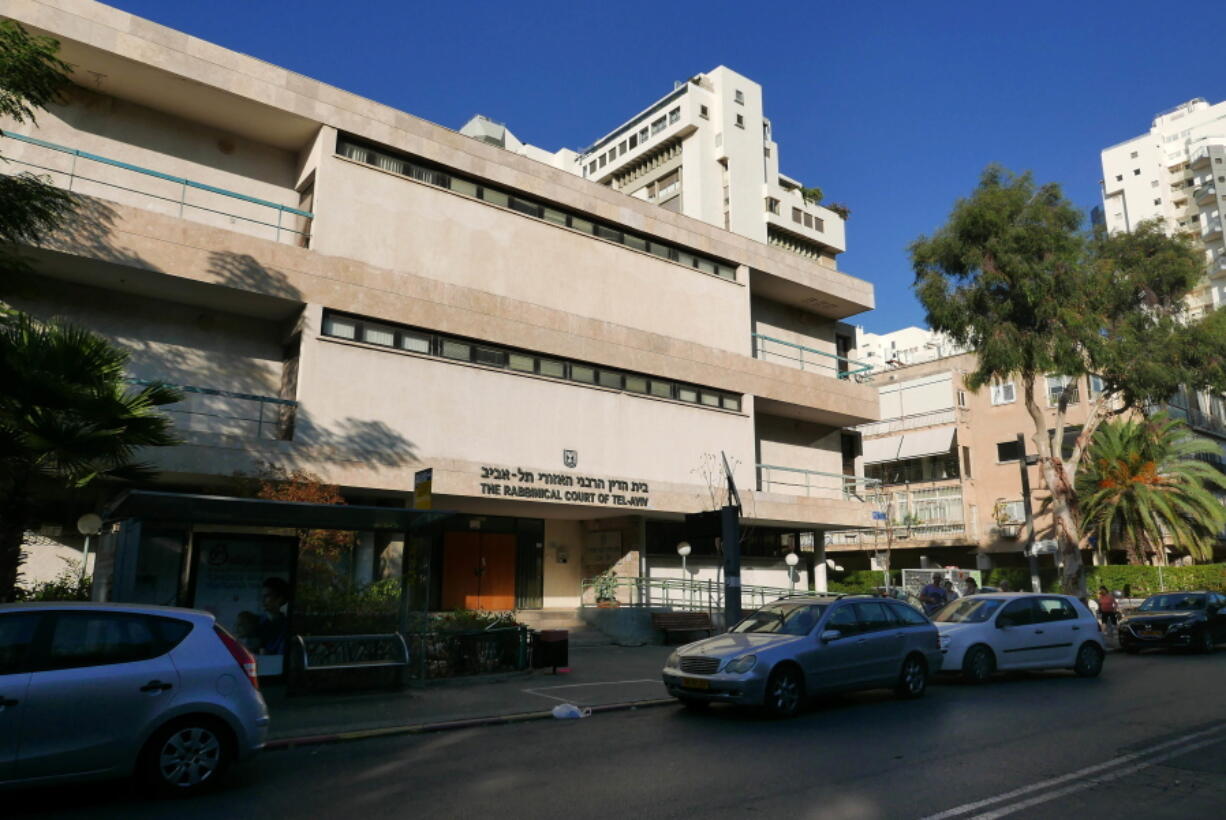 The headquarters of the chief rabbinate in Tel Aviv, Israel, a state-sanctioned institution that controls all matter of marriage and divorce in Israel. An Israeli rabbinical court confiscated an American citizen&#039;s passort and banned him from traveling, claiming he&#039;s the reason that his son won&#039;t grant a divorce to his estranged wife.