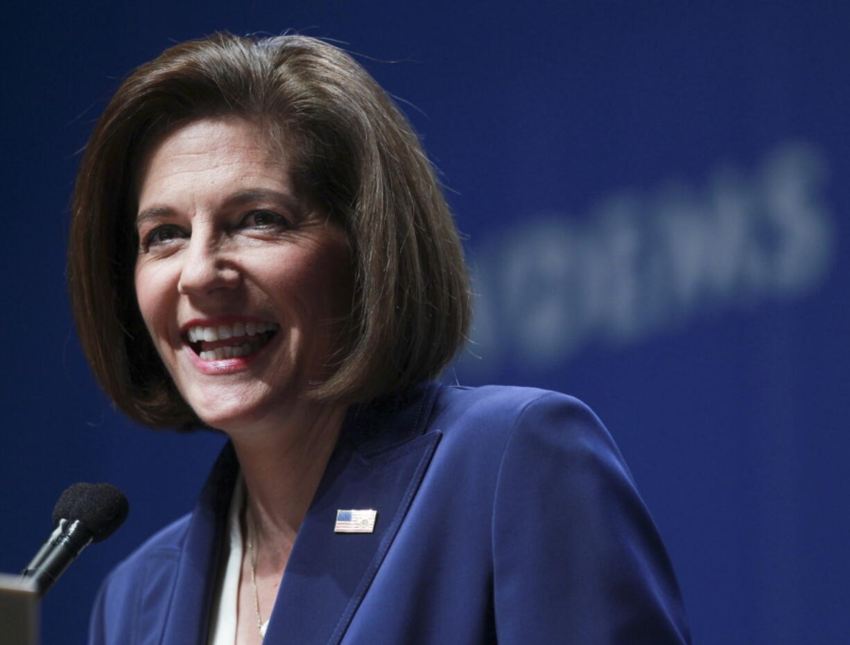 Sen.-elect Catherine Cortez Masto, D-Nev., speaks to supporters after her victory at an election watch party in Las Vegas. The next Congress will include a record number of minority women, but even with the gains, Congress will remain overwhelmingly white, male and middle-aged.