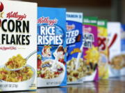 Kellogg cereal products.