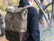 The roll top pack is a $380 backpack made by d&#039;emploi stands up to &quot;serious wear and tear.&quot; (d&#039;emploi)