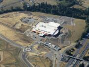 An aerial view of the Cowlitz tribe&#039;s Ilani Casino Resort construction in August. The city is hosting a planning open house to discuss design ideas for the opposite side of the Interstate 5 junction. The Cowlitz tribe is also paying for $32 million in upgrades to the Interstate 5 junction.