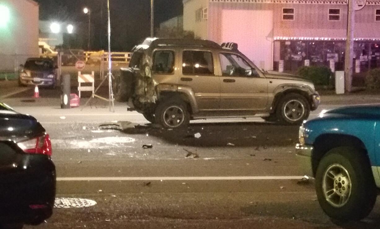 A teenaged motorcycle rider was critically injured Friday night when his bike crashed into the back of an SUV on St. Johns Road.