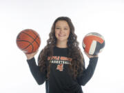 Jossilyn Blackman, the All-Region female athlete of the year poses for a photo in Vancouver Tuesday March 3, 2015.