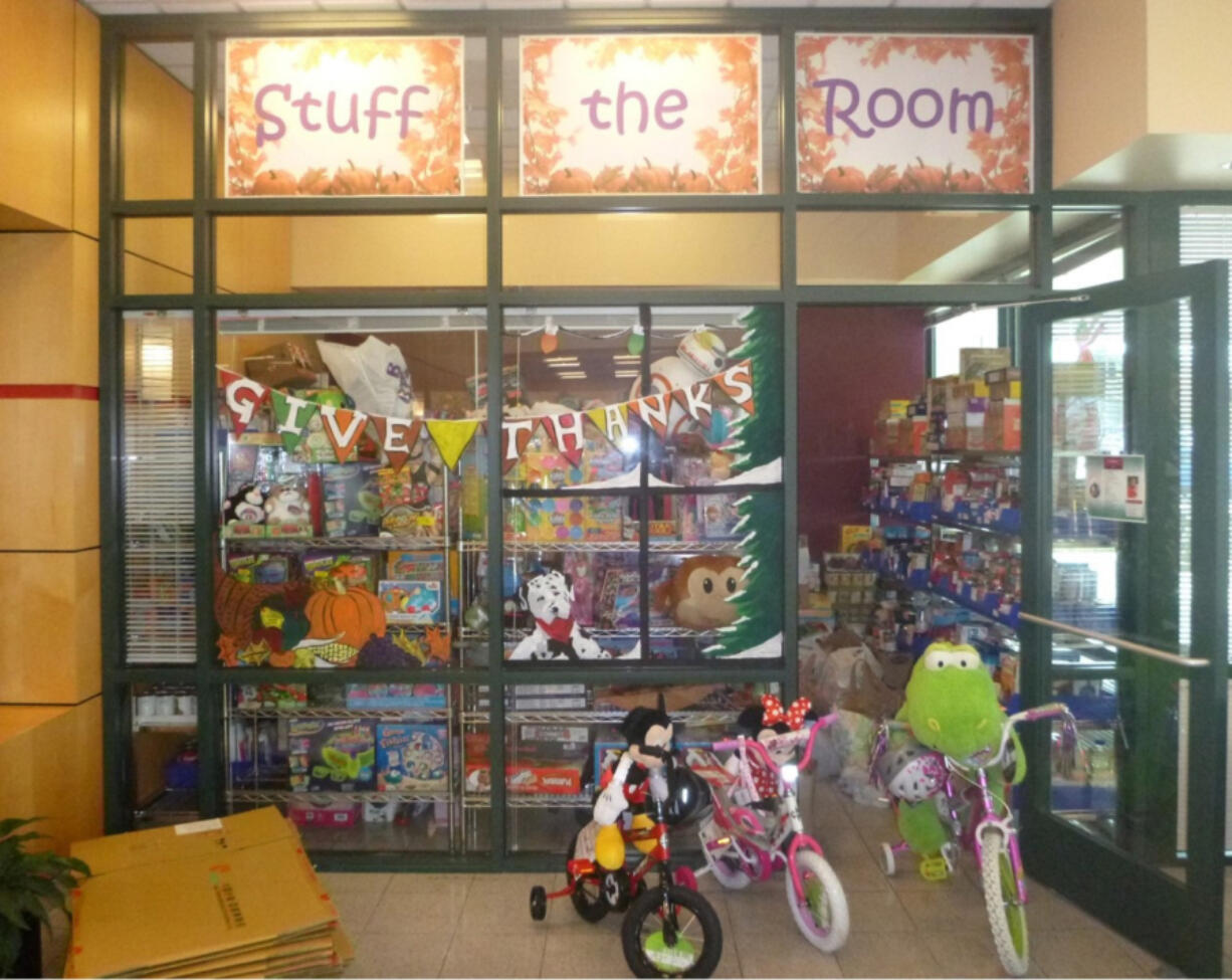 Camas: A conference room where employees at WaferTech brought in 4,289 pounds of food and 290 toys through the company&#039;s &quot;Stuff the Room&quot; drive, which collects items for the Clark County Sheriff&#039;s Office&#039;s Santa&#039;s Posse.