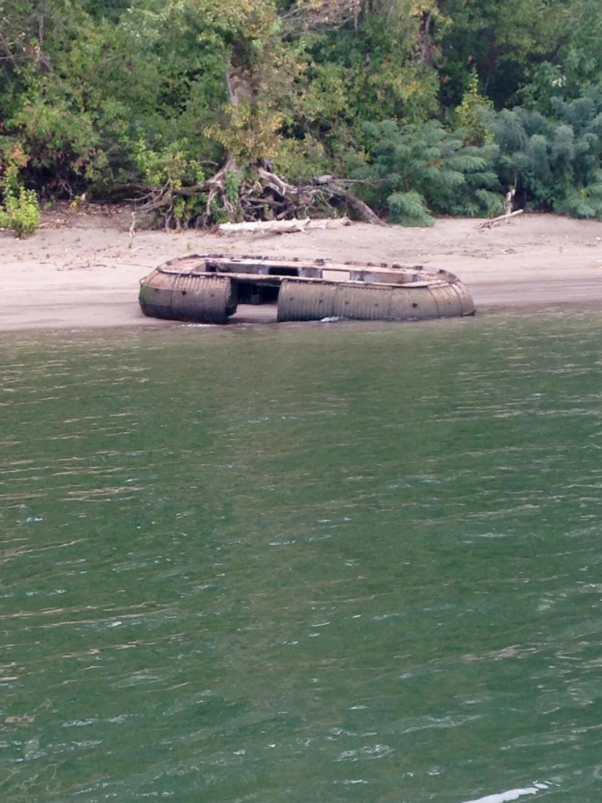 Marine debris found along the Columbia River by the Lower Columbia Estuary Partnership. The group seeks help with mapping more debris for later cleanup.