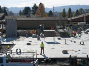 Construction crews work on the Washougal School District&#039;s new $47 million campus for grades K-8, made up of a replacement Jemtegaard Middle School and the new Columbia River Gorge Elementary School. Washougal is one of many school districts in Clark County currently in the process of building new schools or hoping to, as the county could see at least $735.7 million in school construction in the near future.