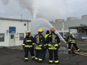 Fire crews responded Saturday afternoon to a fire at a 3,000-gallon hydrogen tank fire at WaferTech, a Camas-based manufacturer of integrated circuits.