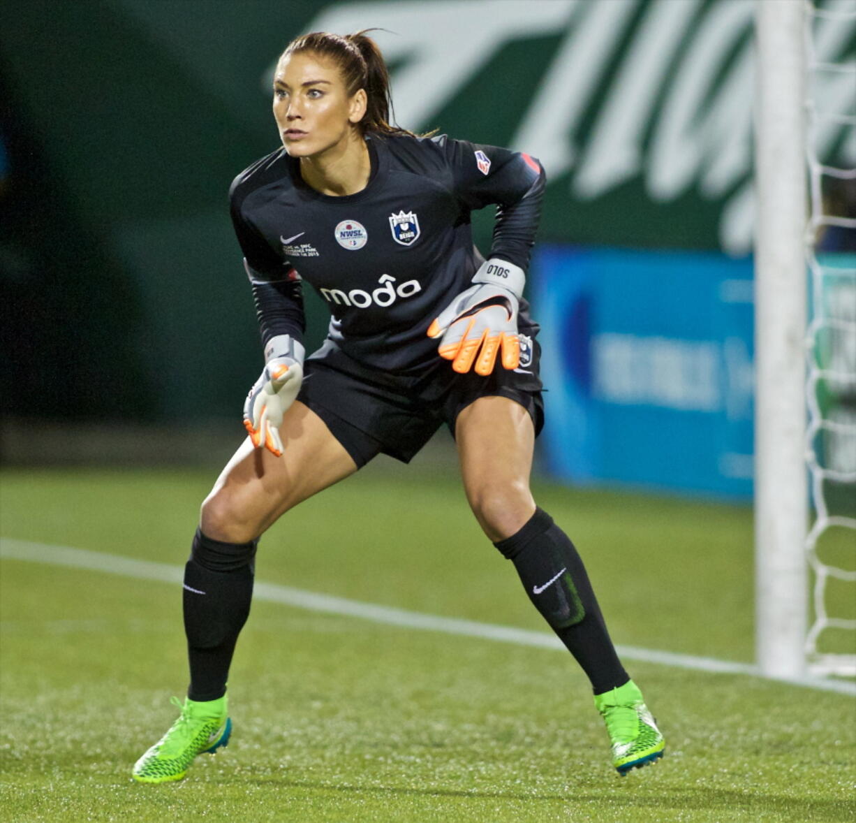 Goalkeeper Hope Solo says she hopes that someday she can return to the U.S. women's national team, but in the meantime she vows to keep fighting for equal pay for the players, Thursday, Dec. 22, 2016.