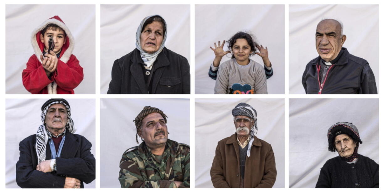 These eight portraits show residents from the Karamlis area now living in Irbil, Iraq, where Christians displaced by Islamic State militants are living. Iraq&#039;s Christians are marking the holiday with a sense of worry and despair,  unable to return to their towns they were forced to flee two years ago.