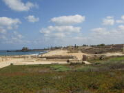 The ancient Roman port city of Caesarea in Israel, seen Aug. 22, is a popular spot for tourists because of its picturesque landscapes and interesting history.