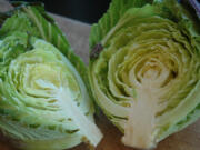 Savoy cabbages are valued for their tenderness. This variety is called Deadon.