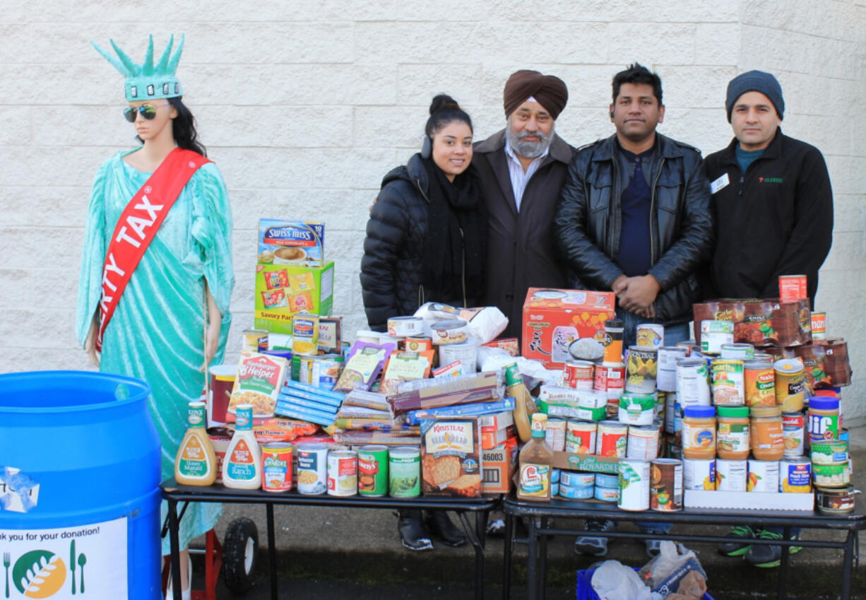 West Minnehaha: Liberty Tax Service and a Vancouver 7-Eleven hosted a joint food bank, collecting 450 pounds of food for the Clark County Food Bank.