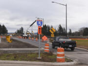 Crews are hurrying to complete the interchange before the opening of Ilani Casino Resort this spring.