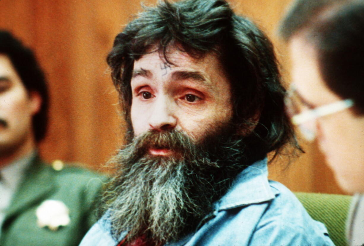 Charles Manson is seen in court in 1986. Corrections officials have refused to confirm news reports that Manson, 82, has been hospitalized.