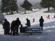 Outdoor enthusiasts of all ages were treated to free hot chocolate from Latte Da at Franklin Park on Friday afternoon.