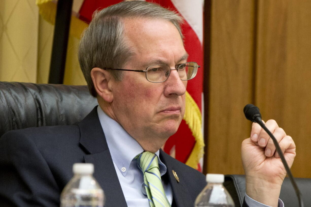 House Judiciary Committee Chairman Rep. Bob Goodlatte, R-Va., listens to testimony on Capitol Hill in Washington. House Republicans on Monday, Jan. 2, 2017, voted to eviscerate the Office of Congressional Ethics. Under the ethics change pushed by Goodlatte, the independent body would fall under the control of the House Ethics Committee, which is run by lawmakers.