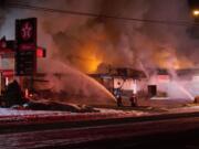 About 5:30 a.m. Sunday, a fire broke out at 13412 N.E. Fourth Plain Blvd. in Vancouver. The fire apparently started in the Oasis Market convenience store.