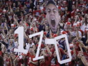 Gonzaga students cheer Bulldogs on to a 17-0 start.