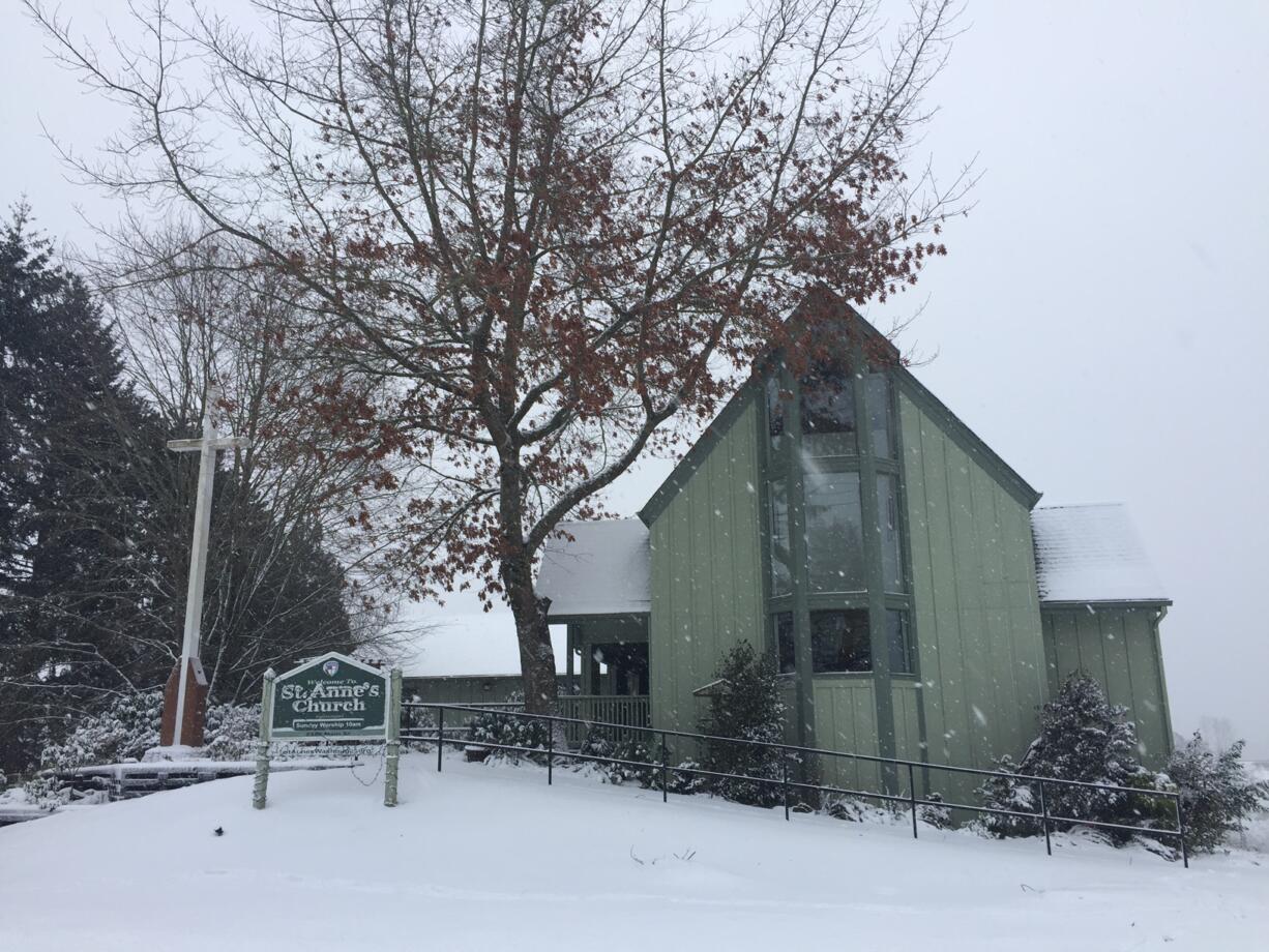 St. Anne's Episcopal Church is hosting a handful of homeless people during the storm. (Rev.