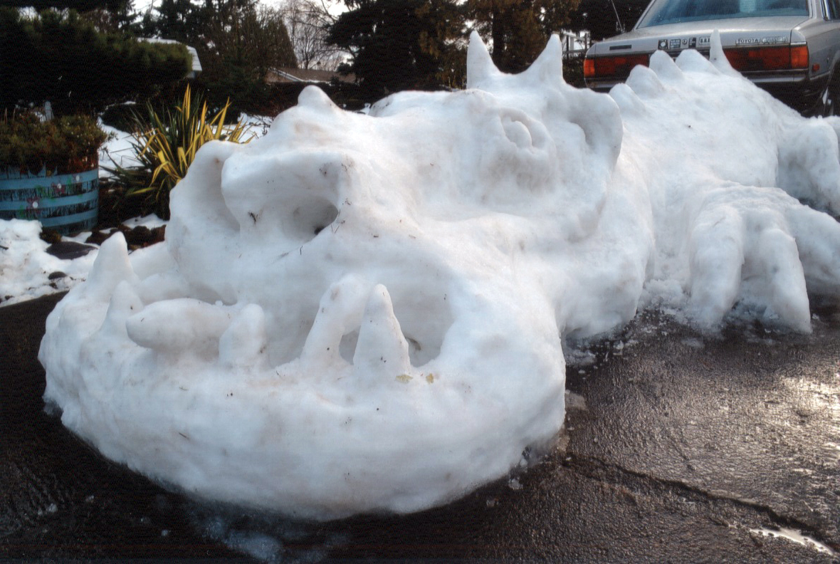 Don't fret, snow monsters have a short life span, says Jim Sypert who provided this photo.