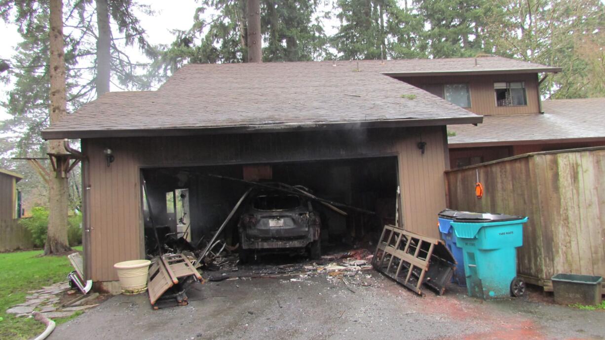 A hoverboard caused a fire in a garage of an east Vancouver residence Sunday morning.