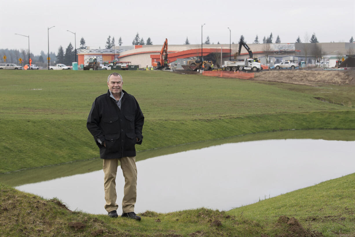 Bill Iyall, chairman of the Cowlitz Tribe, is pictured near the new Ilani Casino Resort near La Center.