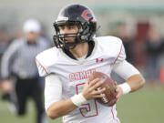 Camas quarterback Reilly Hennessey carries the ball against Eastlake at Eastlake High School, Saturday, November 23, 2013. Camas won 47-28.