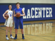 La Center's Taylor Stephens, left, and Jake Wise, both voted MVP of the 1A Trico League, lead the Wildcats into the state basketball tournament at Yakima this week.