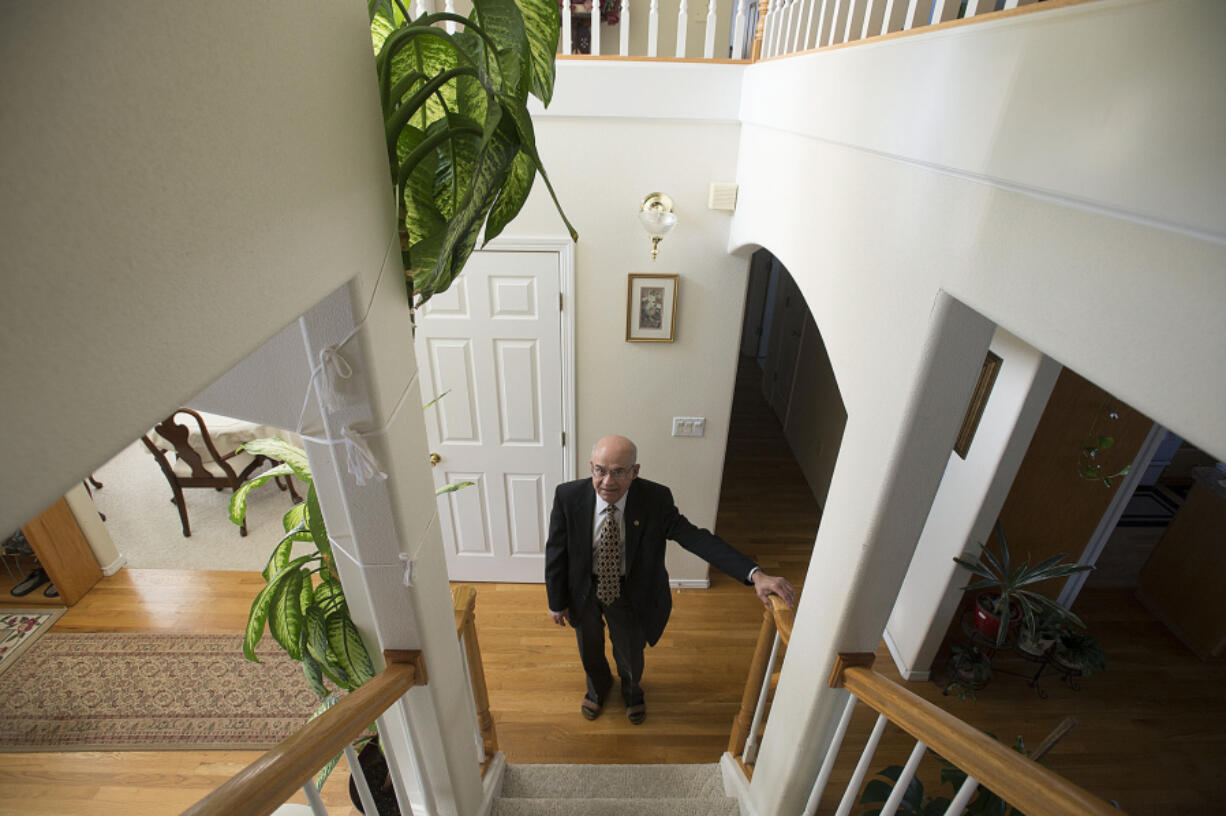 Dr. Khalid Khan at home in Felida. Born in India, Khan likes to joke that he&#039;s been moving west his whole life -- to Pakistan, then to North Carolina and then settling in Clark County. &quot;We chose the right place to live,&quot; he said.