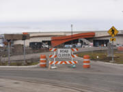 Construction on La Center Road and 319th Street near the Ilani Casino and Resort, seen Tuesday, should be ready to handle increased traffic for an opening in April.