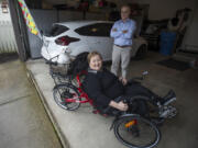 Sherrie Hendricks and her husband, Lenny, like to ride their bikes on area trails during the drier weather.