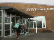 Students head Feb. 10 into the Jack, Will and Rob Club in Camas, where operations will transfer from the Boys &amp; Girls Club of Portland to the Camas School District, which owns the center, starting in June. The Boys &amp; Girls Club has operated there for the last 14 years.